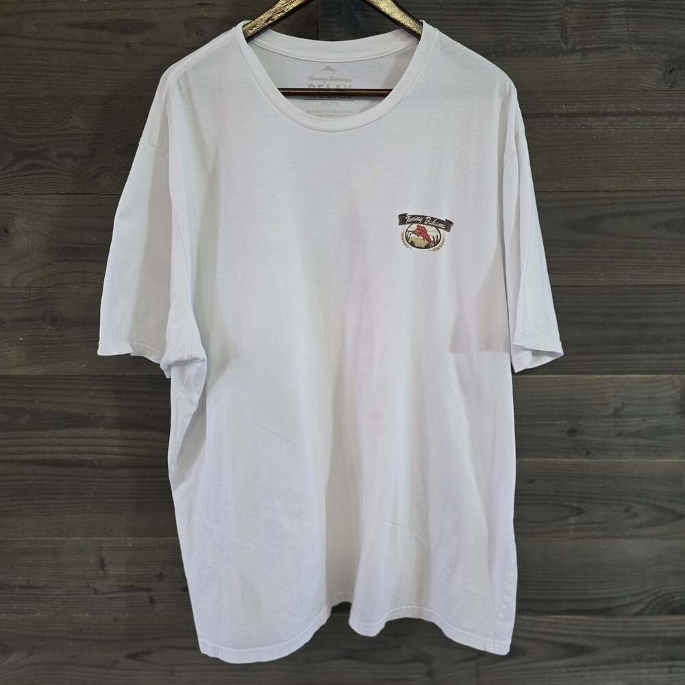 Tommy Bahama Relax Tail Waggin' Tap Room Dog Graphic T Shirt Men's XXL Hunting